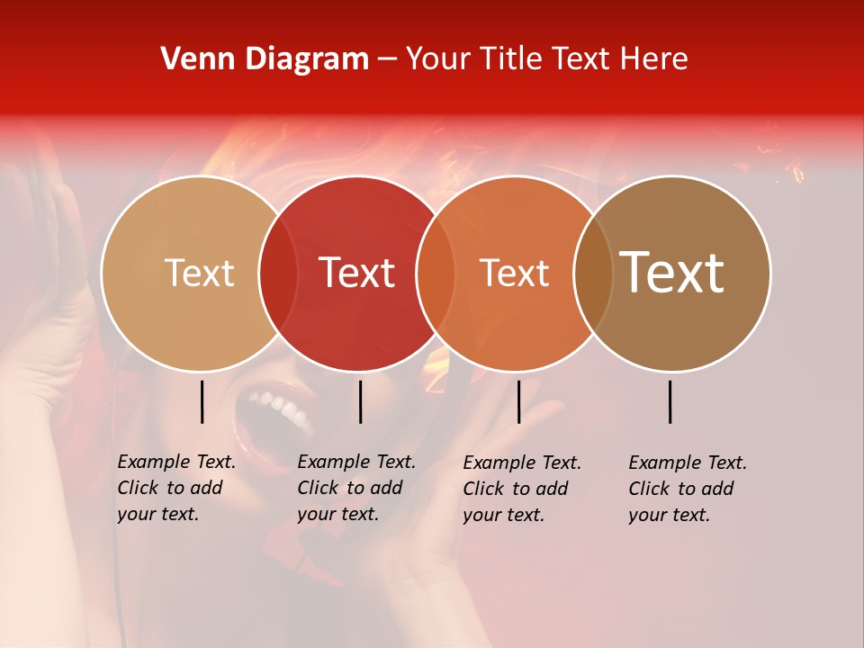 Portrait Person Flame PowerPoint Template
