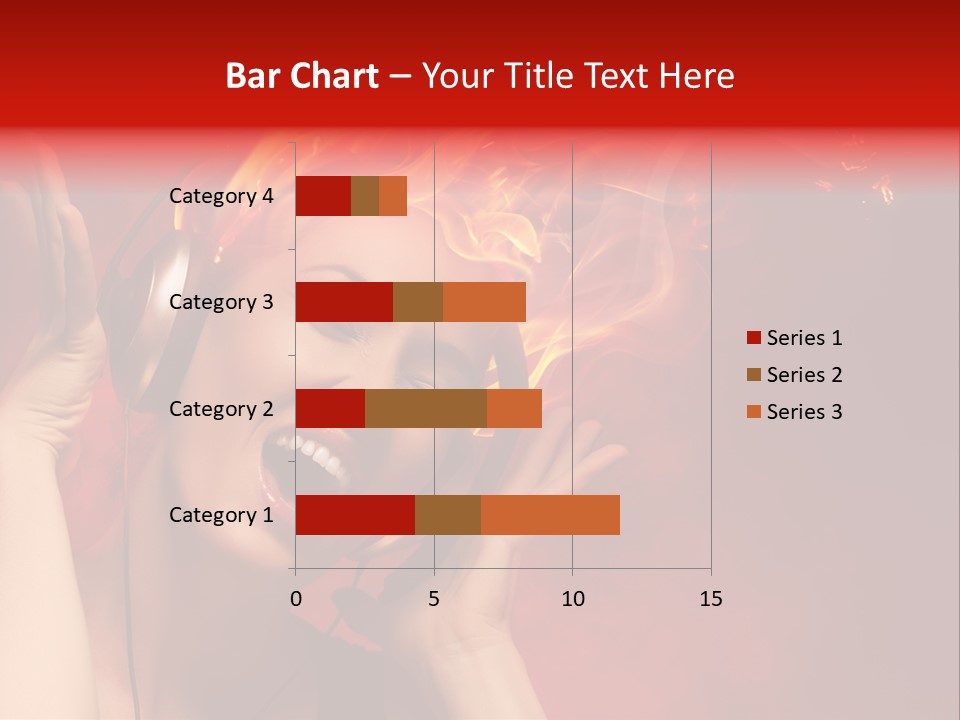 Portrait Person Flame PowerPoint Template