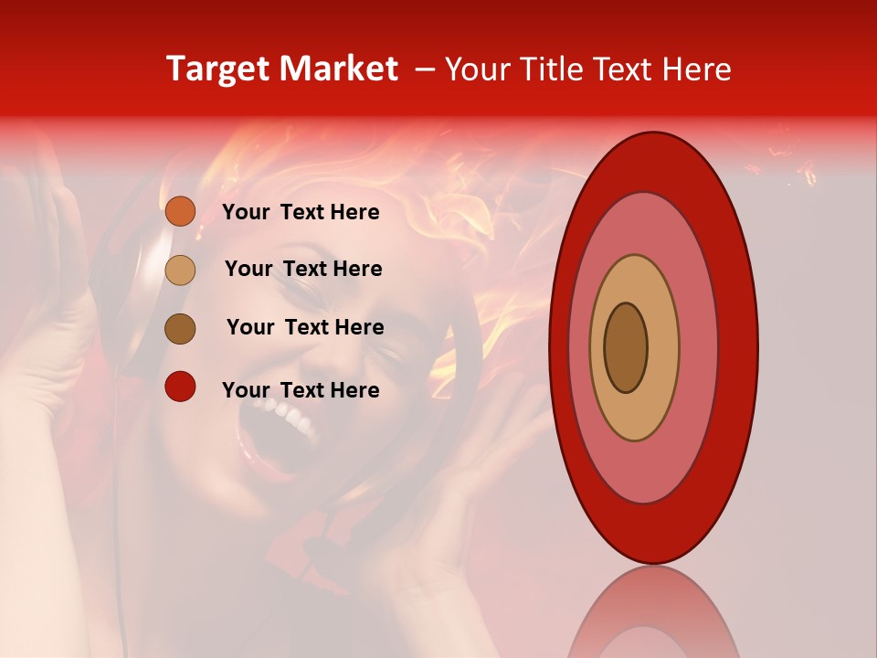 Portrait Person Flame PowerPoint Template