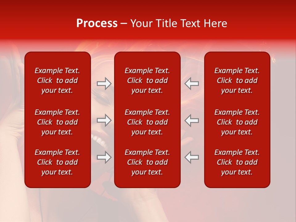 Portrait Person Flame PowerPoint Template