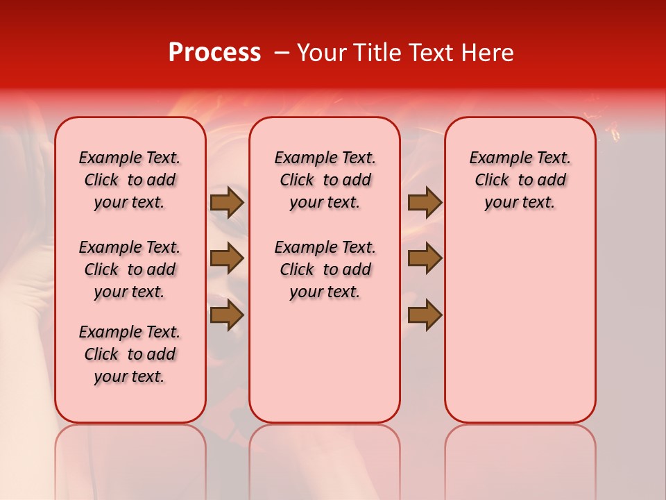 Portrait Person Flame PowerPoint Template