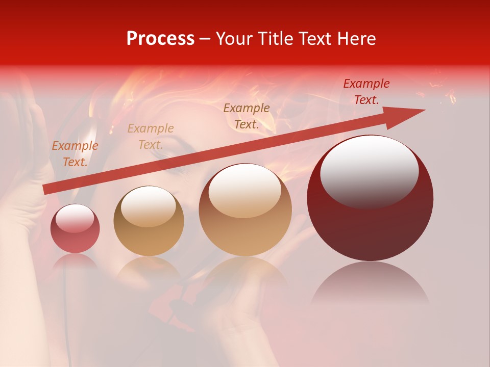 Portrait Person Flame PowerPoint Template