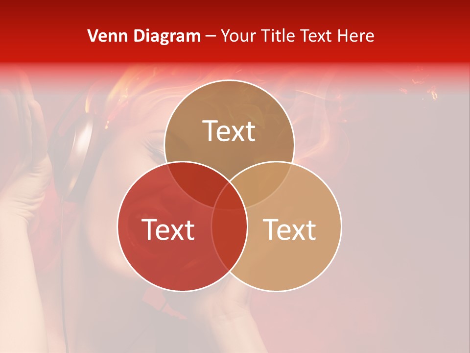 Portrait Person Flame PowerPoint Template