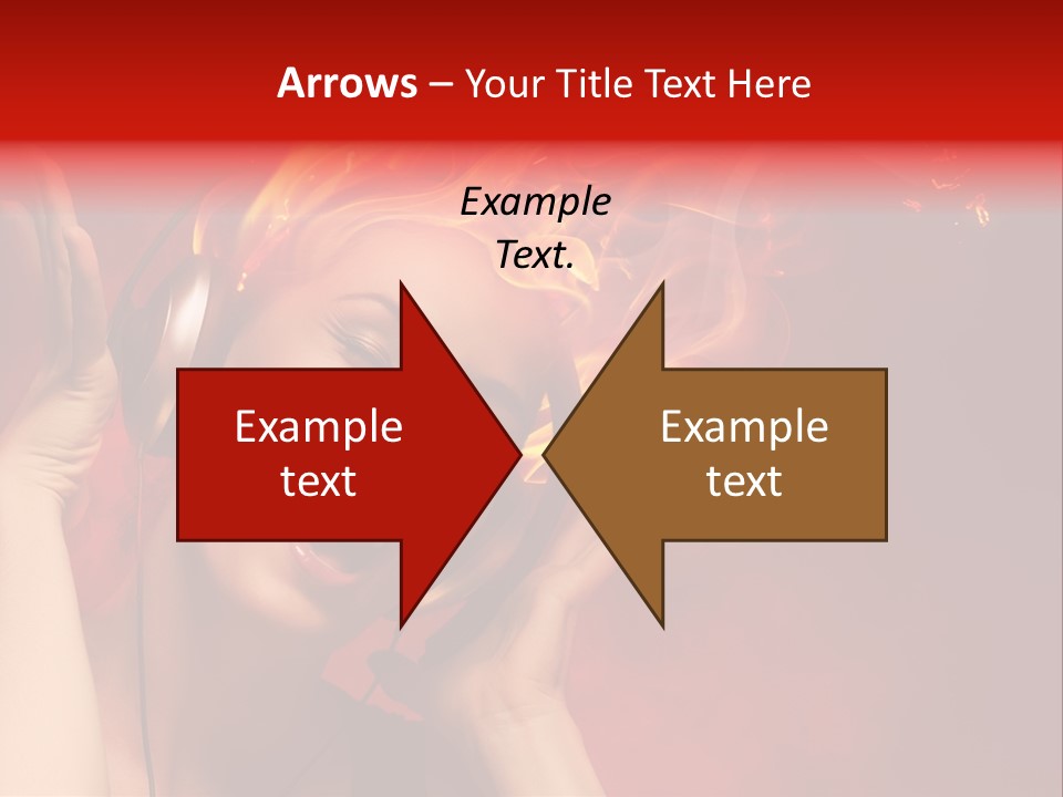 Portrait Person Flame PowerPoint Template