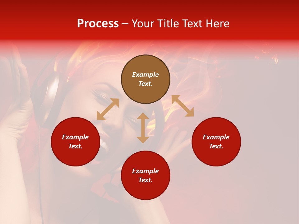 Portrait Person Flame PowerPoint Template