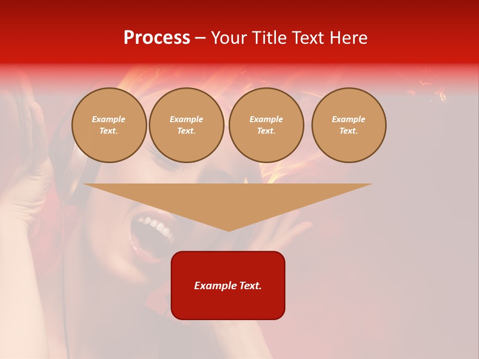 Portrait Person Flame PowerPoint Template