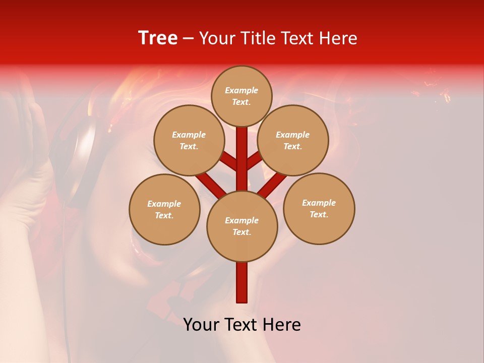 Portrait Person Flame PowerPoint Template