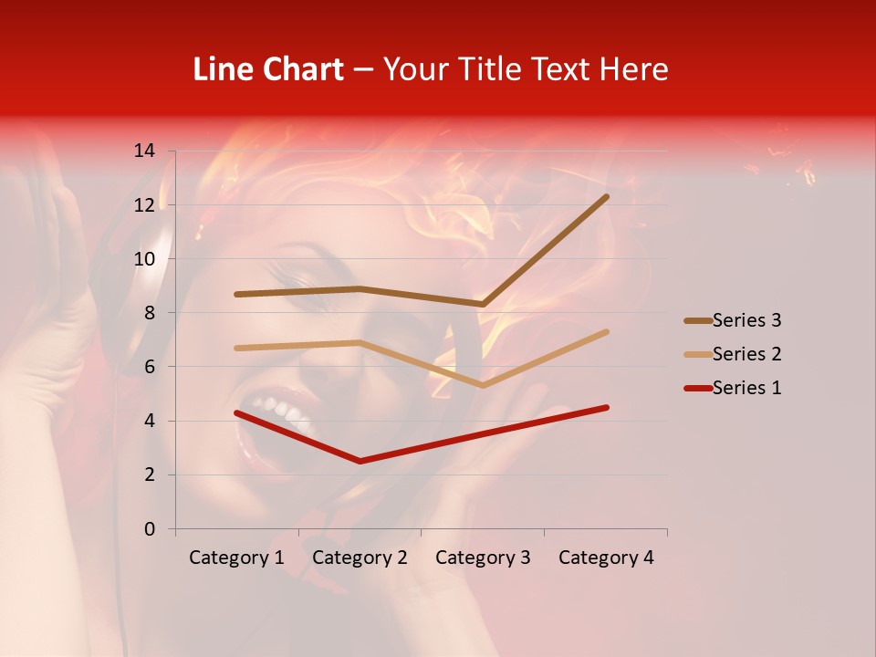 Portrait Person Flame PowerPoint Template