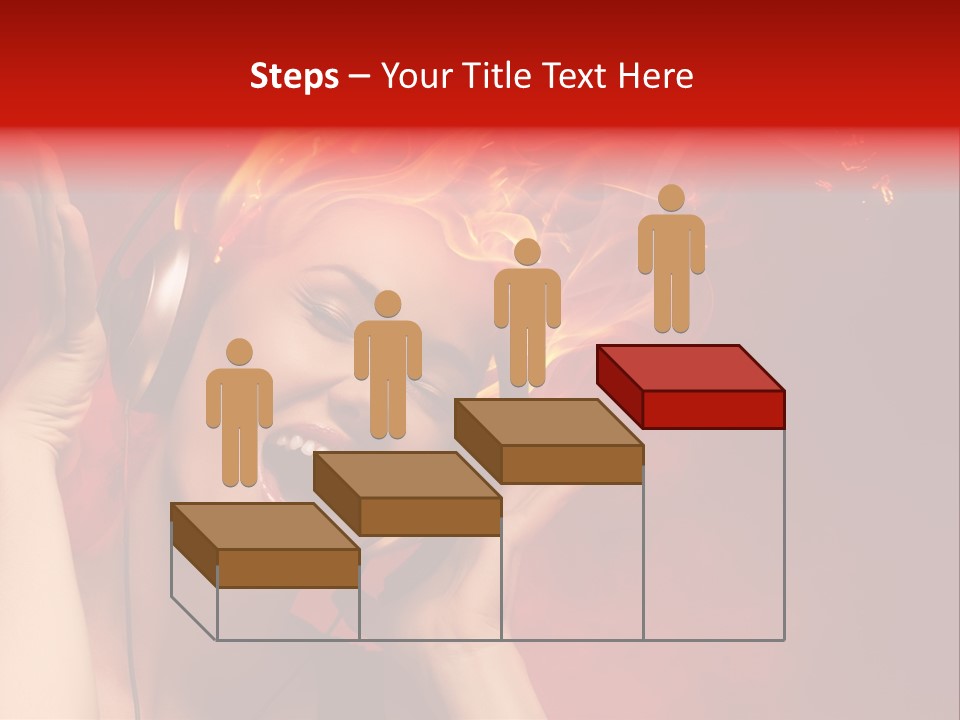 Portrait Person Flame PowerPoint Template