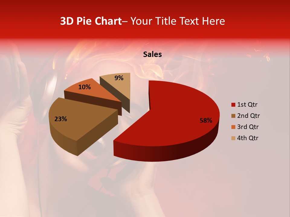 Portrait Person Flame PowerPoint Template