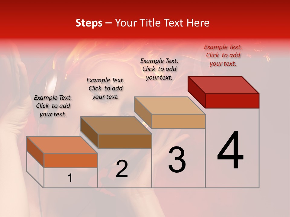 Portrait Person Flame PowerPoint Template