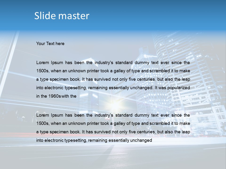 Light Color Transportation PowerPoint Template