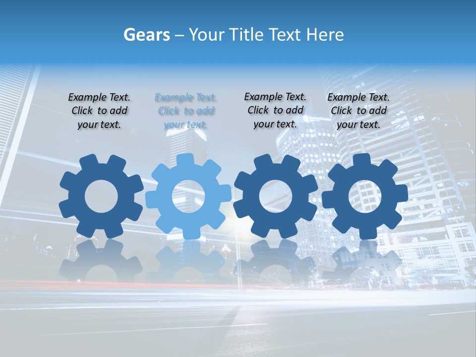 Light Color Transportation PowerPoint Template