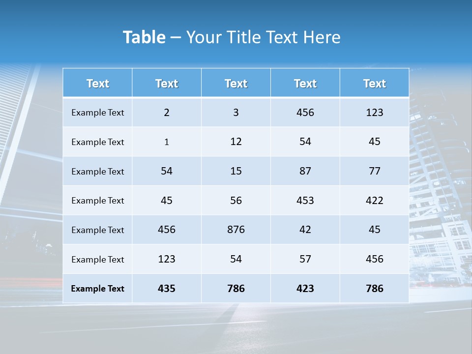Light Color Transportation PowerPoint Template