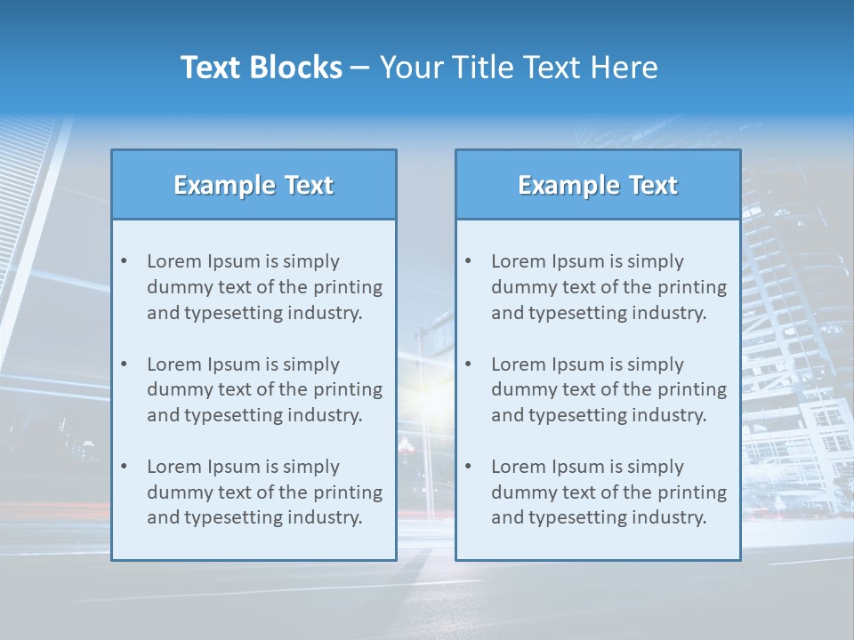 Light Color Transportation PowerPoint Template
