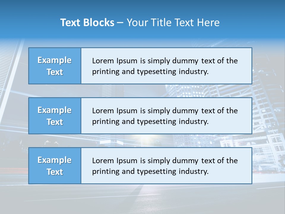 Light Color Transportation PowerPoint Template