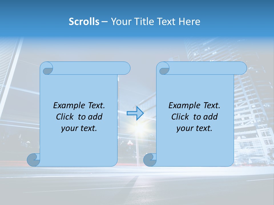 Light Color Transportation PowerPoint Template