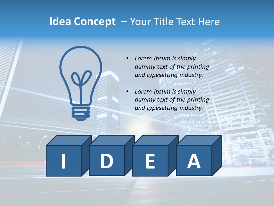 Light Color Transportation PowerPoint Template
