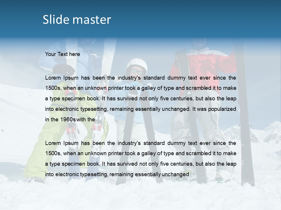 Father Snow Together PowerPoint Template