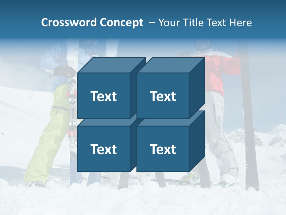 Father Snow Together PowerPoint Template