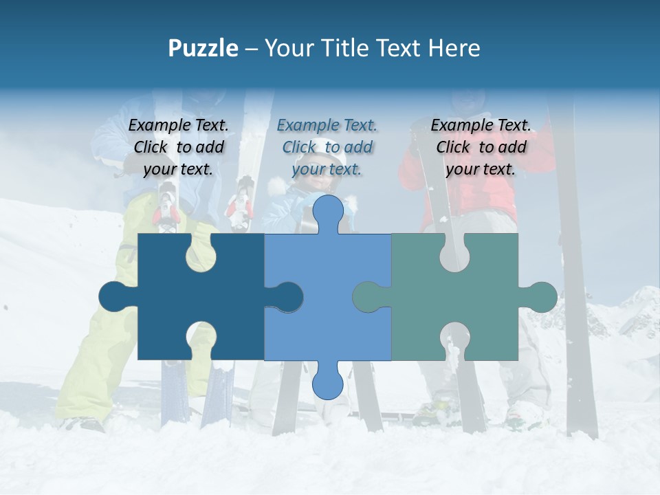 Father Snow Together PowerPoint Template