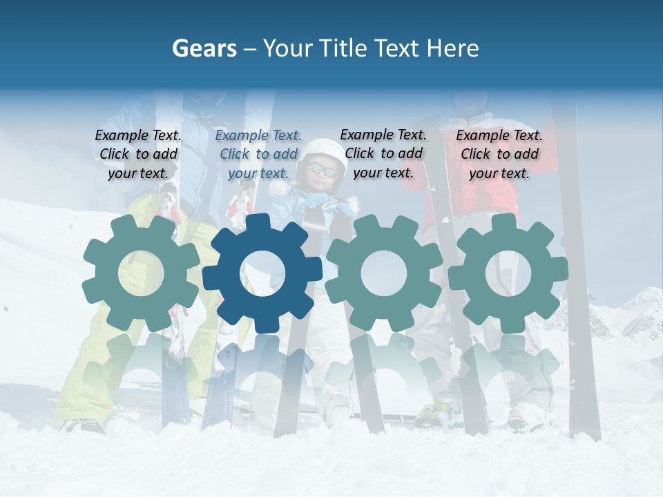 Father Snow Together PowerPoint Template