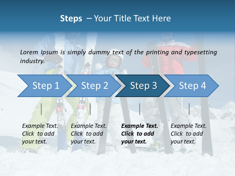 Father Snow Together PowerPoint Template