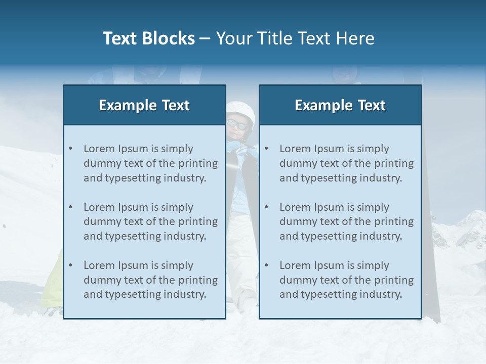 Father Snow Together PowerPoint Template