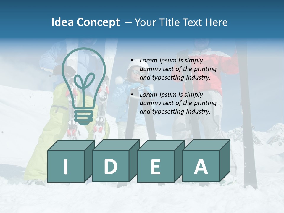 Father Snow Together PowerPoint Template