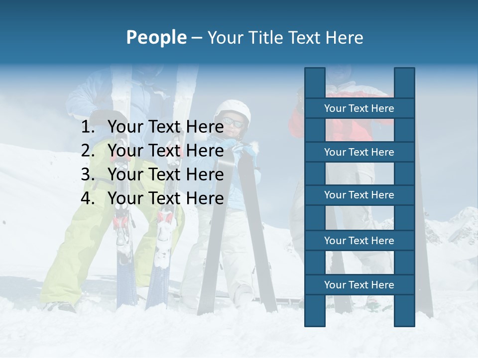 Father Snow Together PowerPoint Template