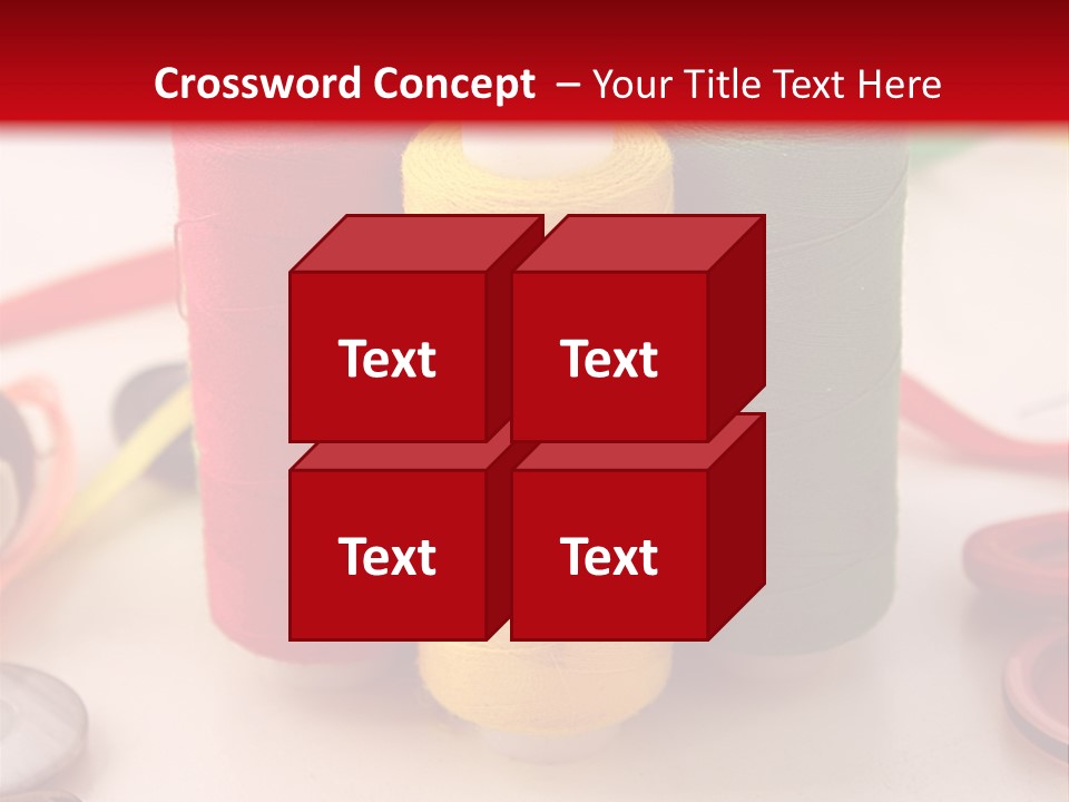 Texture Craft Needlework PowerPoint Template