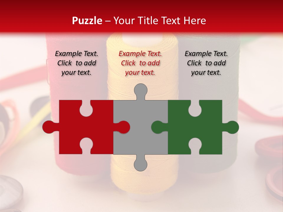 Texture Craft Needlework PowerPoint Template