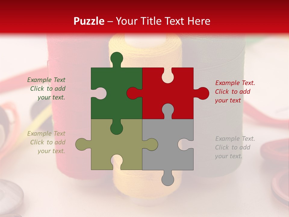 Texture Craft Needlework PowerPoint Template