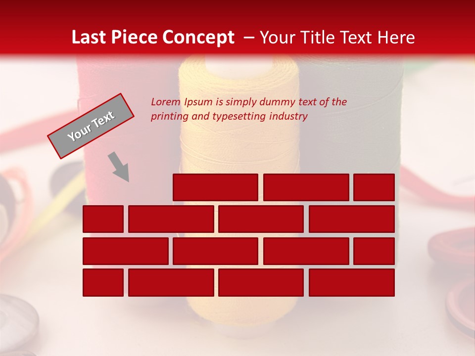 Texture Craft Needlework PowerPoint Template