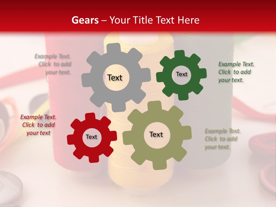 Texture Craft Needlework PowerPoint Template