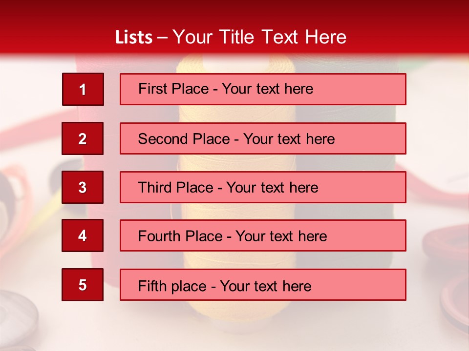 Texture Craft Needlework PowerPoint Template