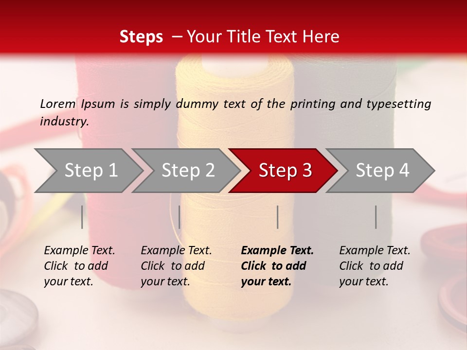 Texture Craft Needlework PowerPoint Template