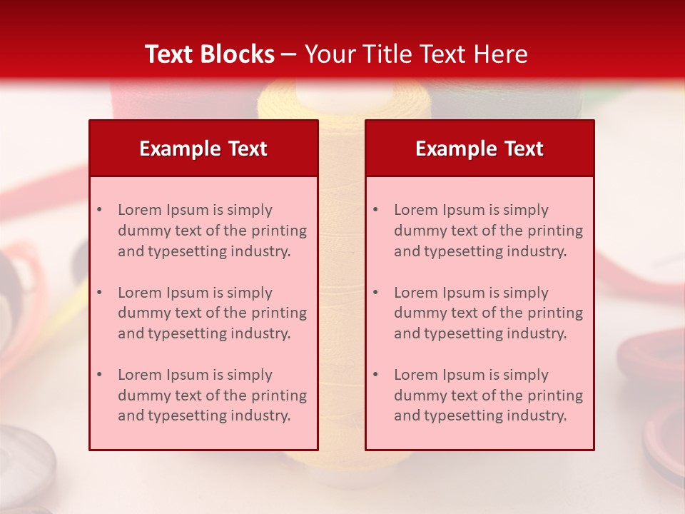 Texture Craft Needlework PowerPoint Template