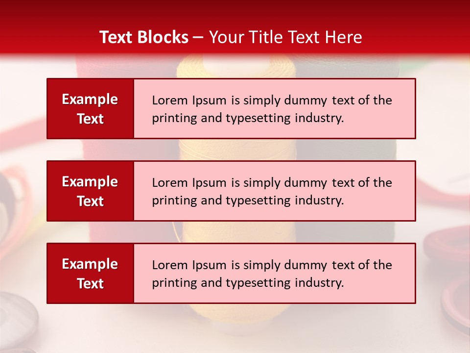 Texture Craft Needlework PowerPoint Template