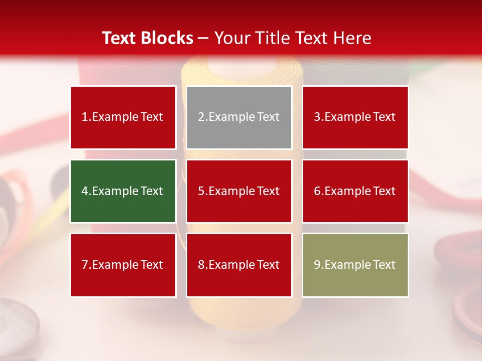 Texture Craft Needlework PowerPoint Template