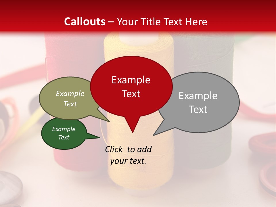 Texture Craft Needlework PowerPoint Template