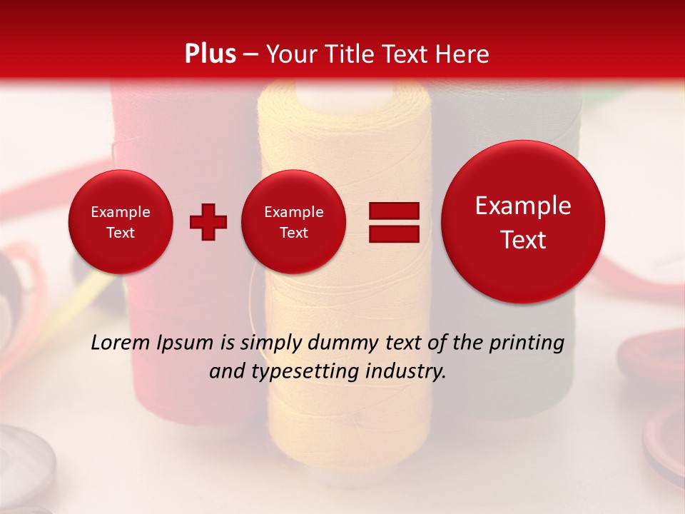 Texture Craft Needlework PowerPoint Template