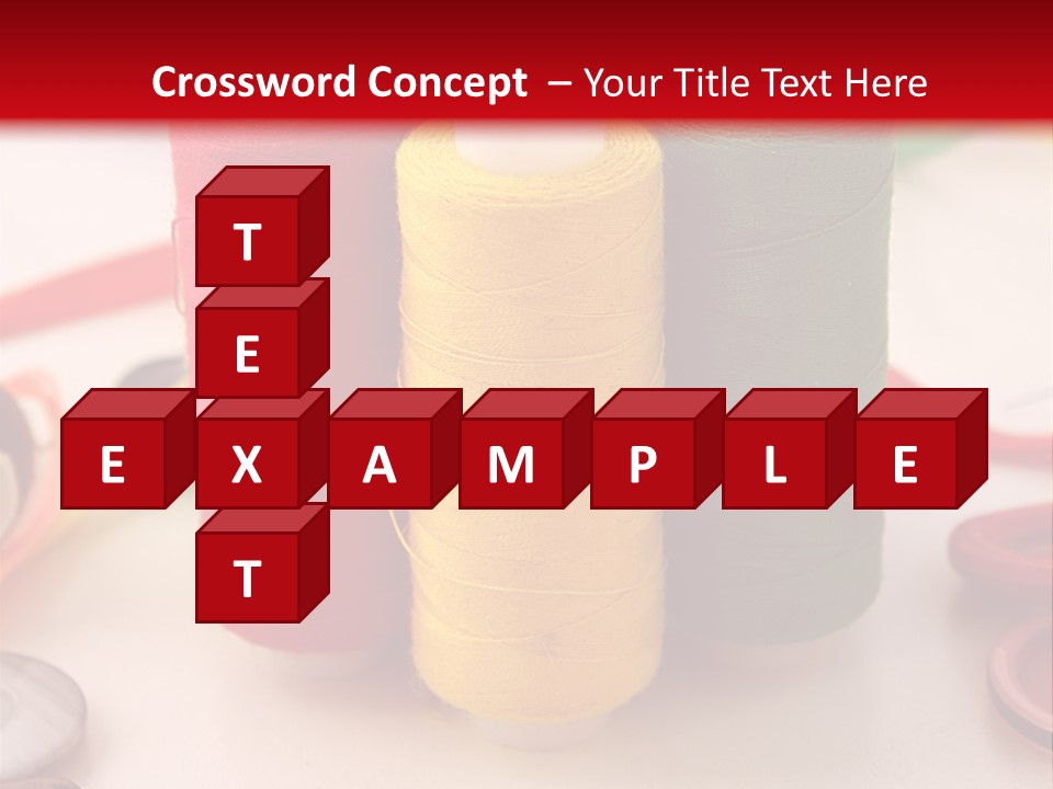 Texture Craft Needlework PowerPoint Template