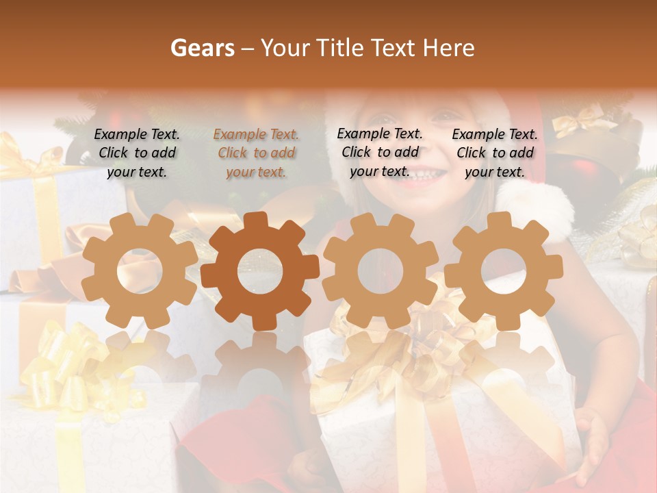 December Tree Green PowerPoint Template