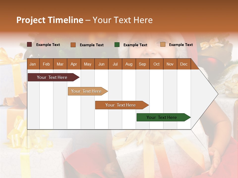 December Tree Green PowerPoint Template