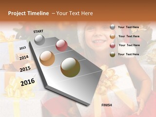 December Tree Green PowerPoint Template
