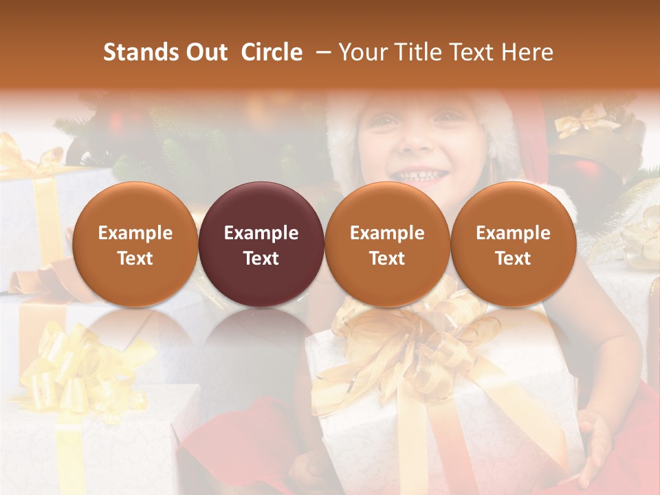 December Tree Green PowerPoint Template