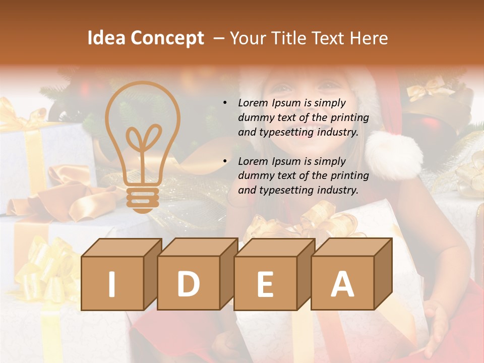 December Tree Green PowerPoint Template