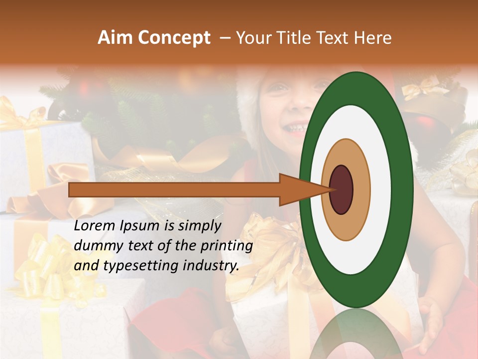 December Tree Green PowerPoint Template