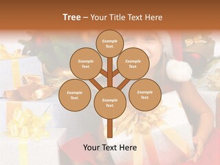 December Tree Green PowerPoint Template